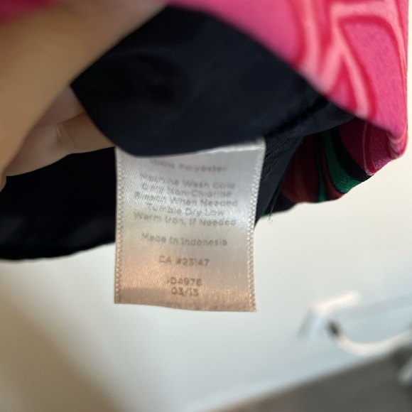 Talbots Floral Crepe Belted Shift Dress - Picture 7 of 7